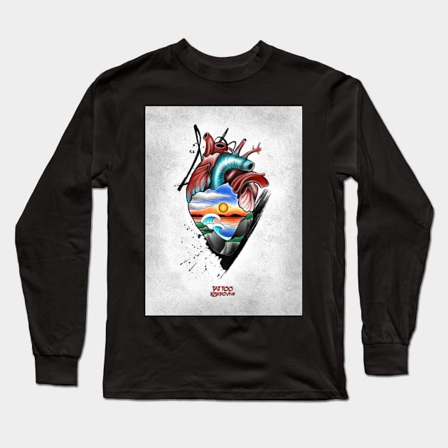 My heart Long Sleeve T-Shirt by BSKR